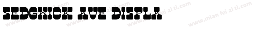 Sedgwick Ave Displa字体转换